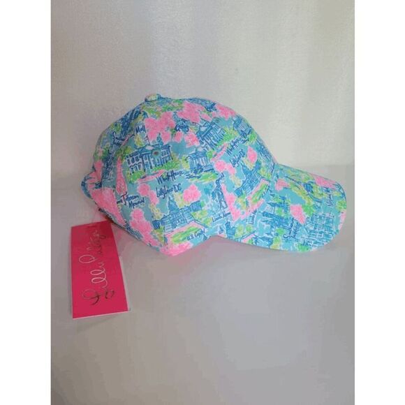 🌴☀️🏖 NWT LILLY PULITZER Women’s Run Around Hat Lilly Loves DC - Picture 7 of 16